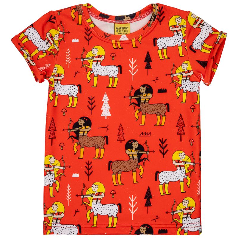 Raspberry Republic Enchanted Forest Kids T-Shirt  - Red