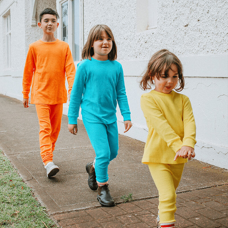 Slugs &amp; Snails Turquoise Blue Waffle Cotton Set