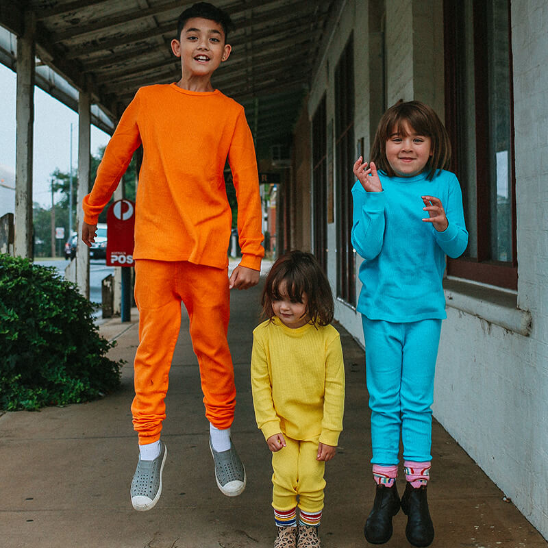 Slugs &amp; Snails Turquoise Blue Waffle Cotton Set