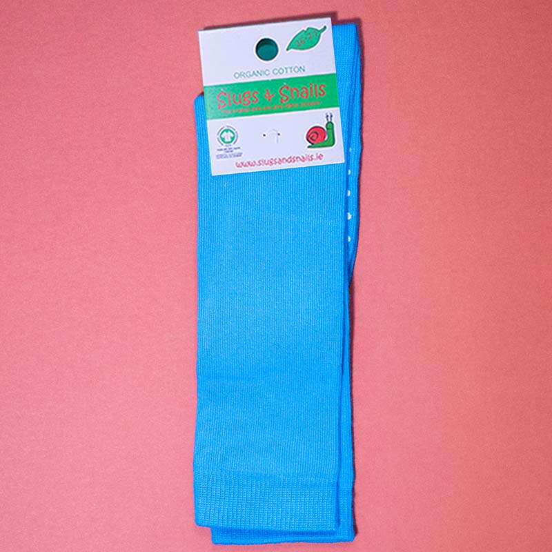 Slugs &amp; Snails Adult Knee Socks - TURQUOISE BLUE