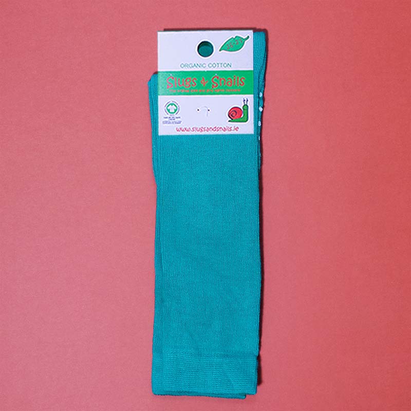 Slugs &amp; Snails Kids Knee Socks - JUNGLE GREEN