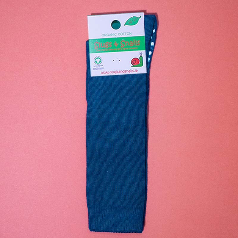 Slugs &amp; Snails Kids Knee Socks - NIGHT SKY NAVY BLUE