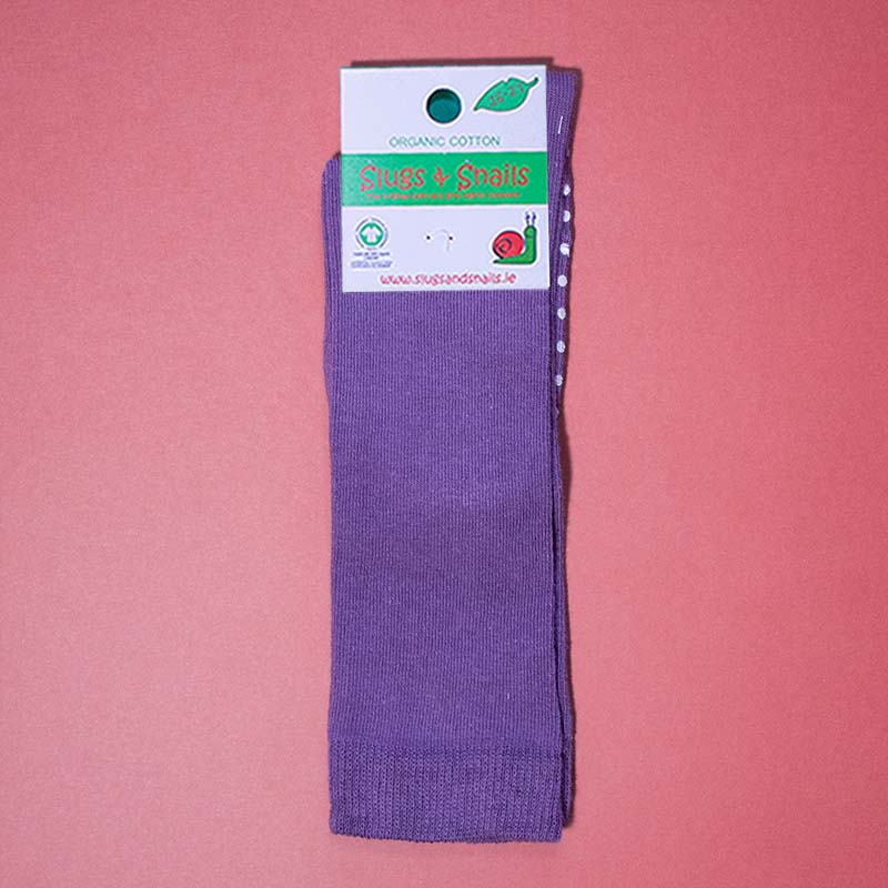 Slugs &amp; Snails Adult Knee Socks - PLUM JAM PURPLE
