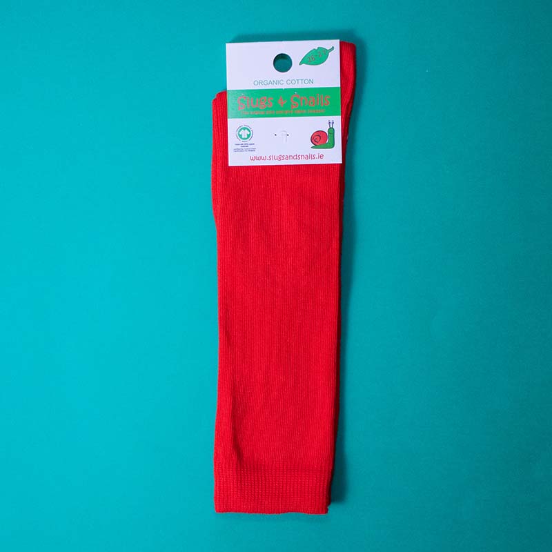 Slugs &amp; Snails Kids Knee Socks - CHERRY RED