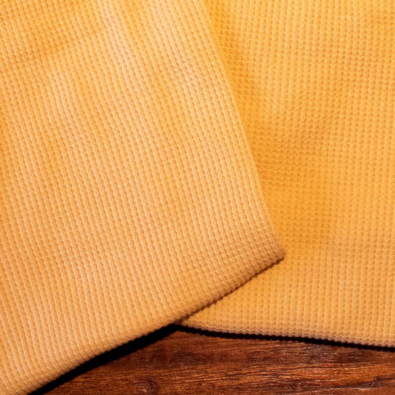 Slugs &amp; Snails Adult Waffle Cotton Set - Mustard Yellow