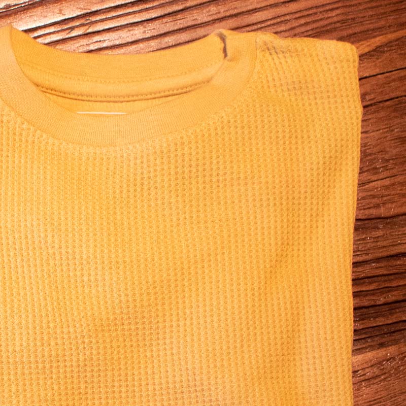 Slugs &amp; Snails Adult Waffle Cotton Set - Mustard Yellow