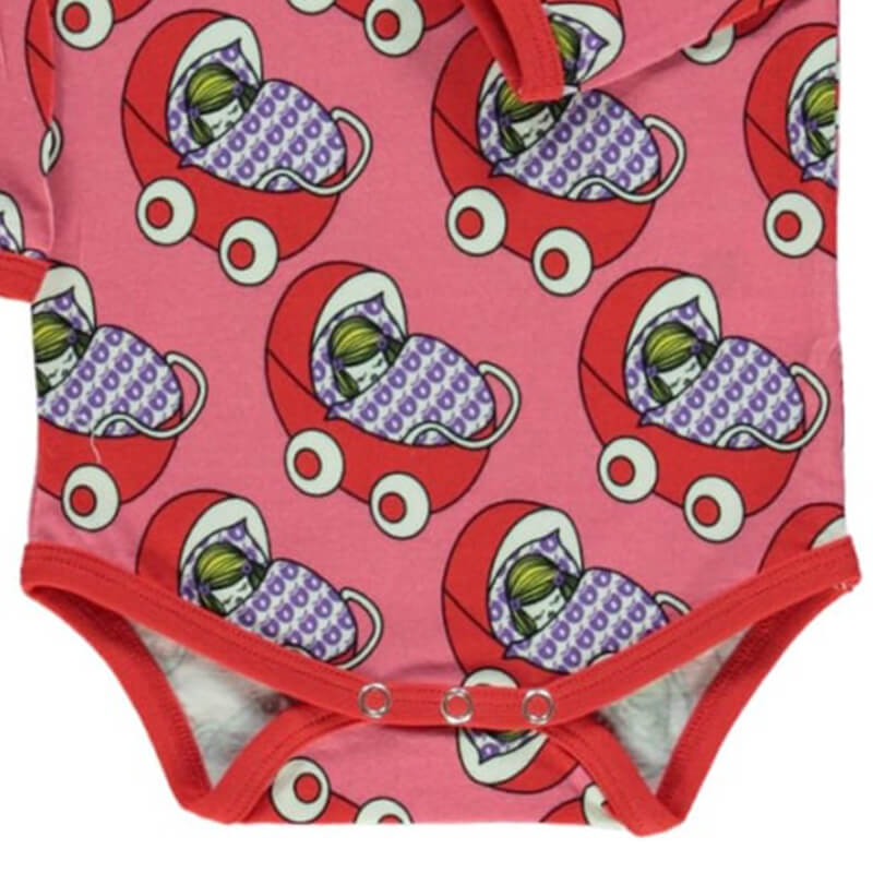 Smafolk Baby Carriage Bodysuit - Rapture Rose