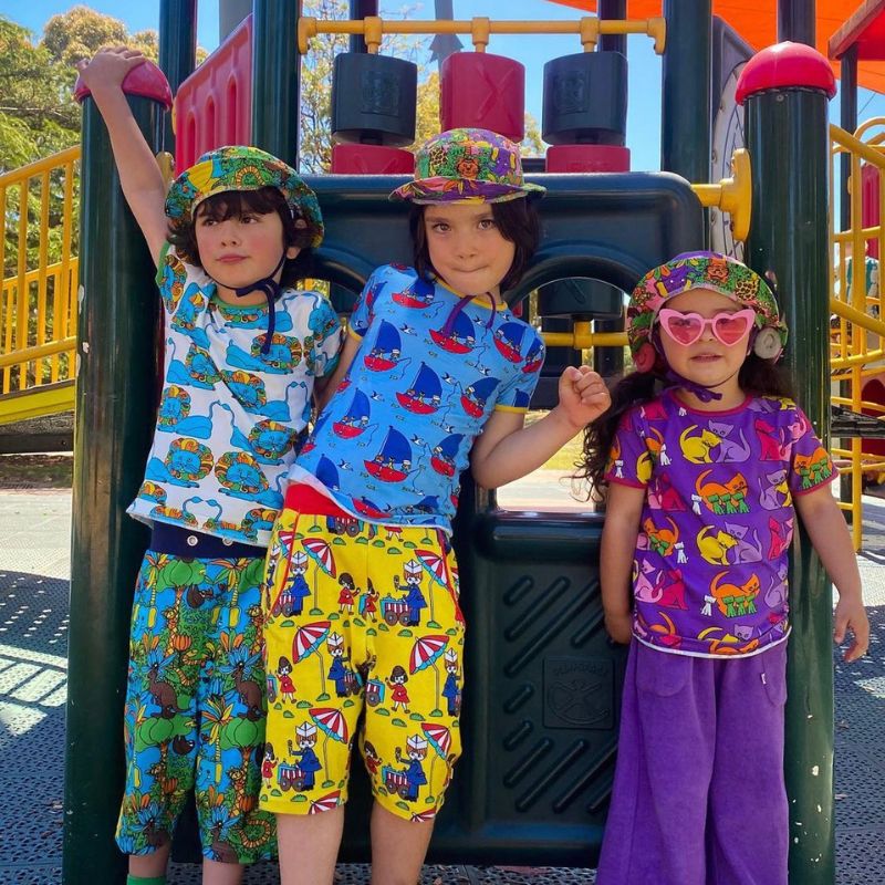 Smafolk Retro Lion T-Shirt - Blue Atoll