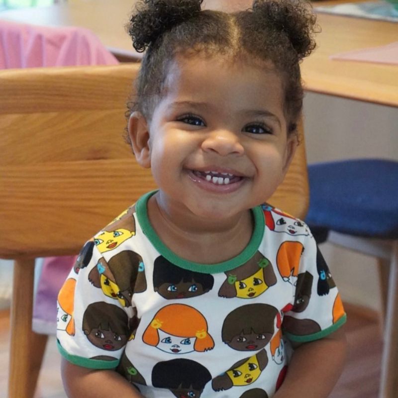 Smafolk Faces T-Shirt - Cream