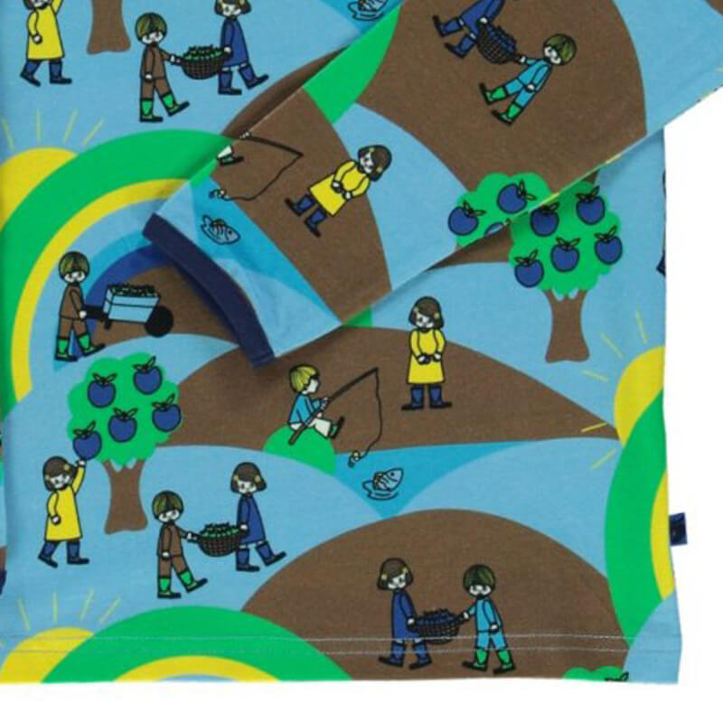 Smafolk Orchard Landscape Top - Blue Grotto