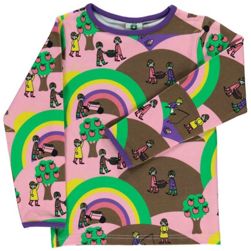 Smafolk Orchard Landscape Top - Sea Pink