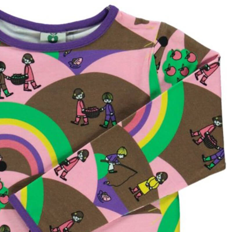 Smafolk Orchard Landscape Top - Sea Pink