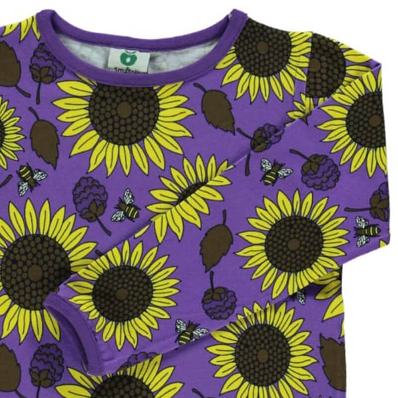 Smafolk Sunflowers Top - Purple Heart