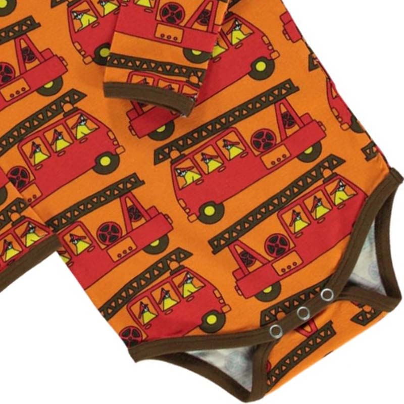 Smafolk Firetruck Bodysuit - Orange