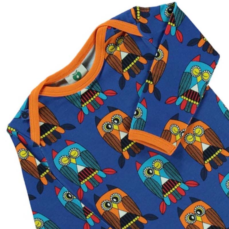 Smafolk Owl Bodysuit - Blue Lolite