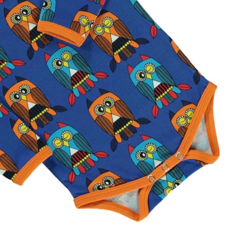 Smafolk Owl Bodysuit - Blue Lolite