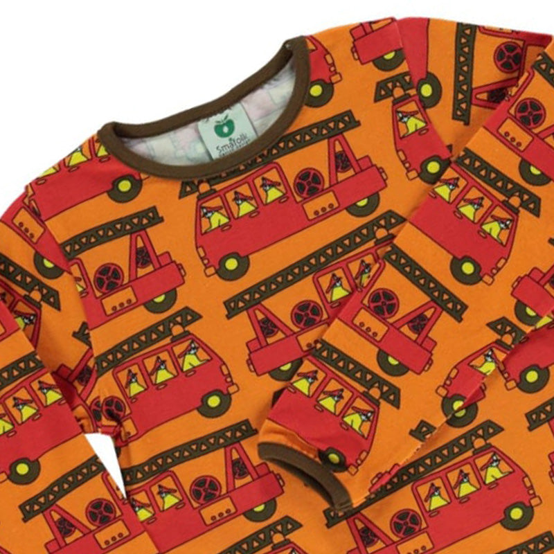 Smafolk Firetruck Top - Orange (Only 2 left! 9-10 &amp; 11-12y)