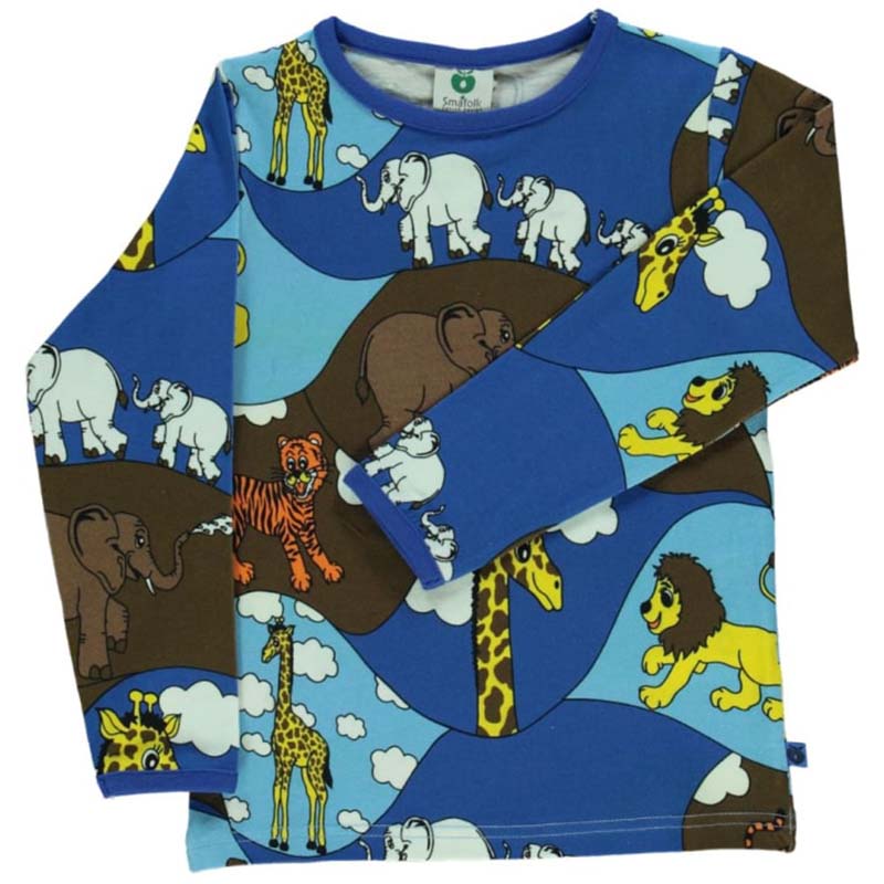 Smafolk Zoo Animals Top - Blue Grotto