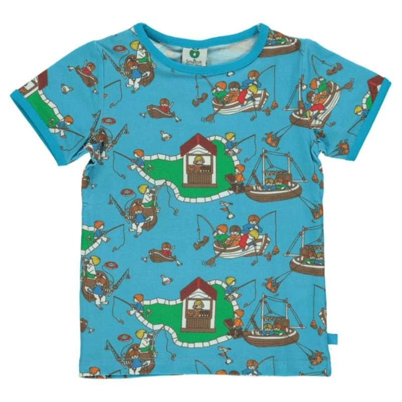 Smafolk Fishing Boats T-Shirt - Blue Grotto