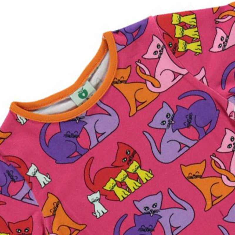 Smafolk Cat & Kittens T-Shirt - Carmine