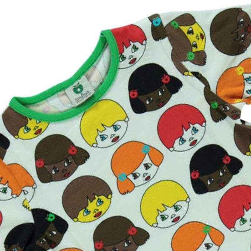 Smafolk Faces T-Shirt - Cream