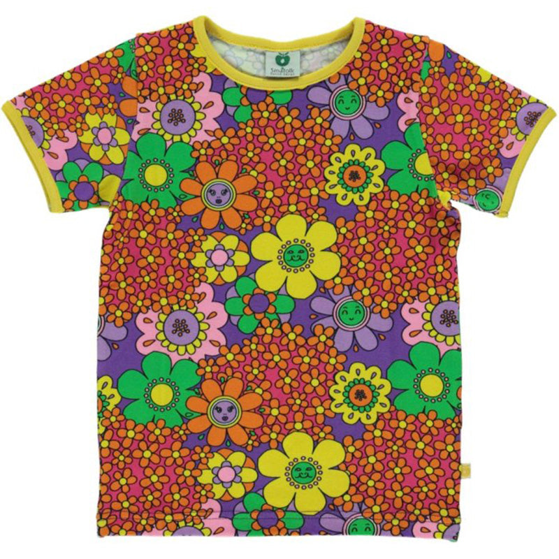 Smafolk Flowers T-Shirt - Purple Heart