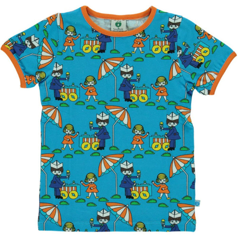 Smafolk Ice Cream Stand T-Shirt - Ocean Blue