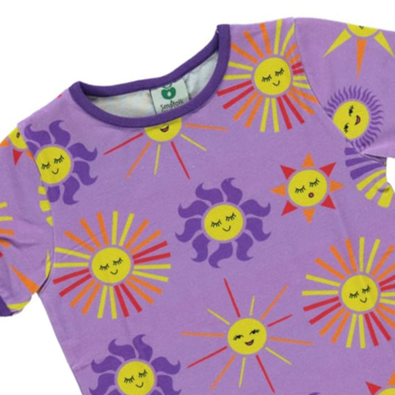 Smafolk Sun T-Shirt - Viola Purple (Last one! 4-5y)