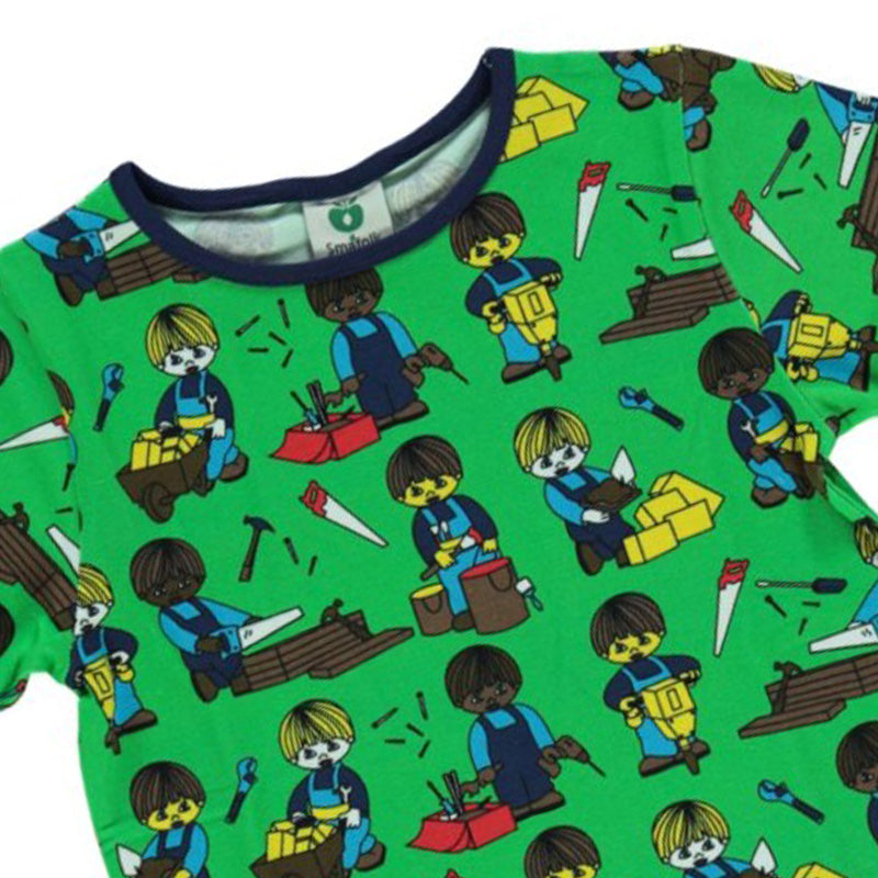 Smafolk Construction Workers T-Shirt - Green