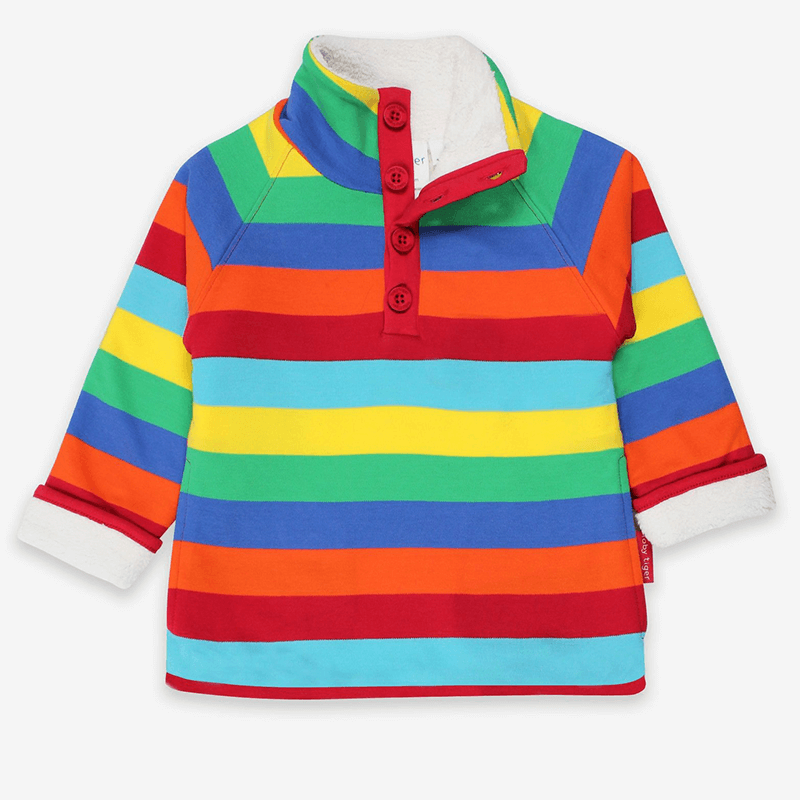 Toby Tiger Multi Stripe Fleece Sweatshirt