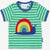 Toby Tiger Rainbow Snail Appliqué T-shirt