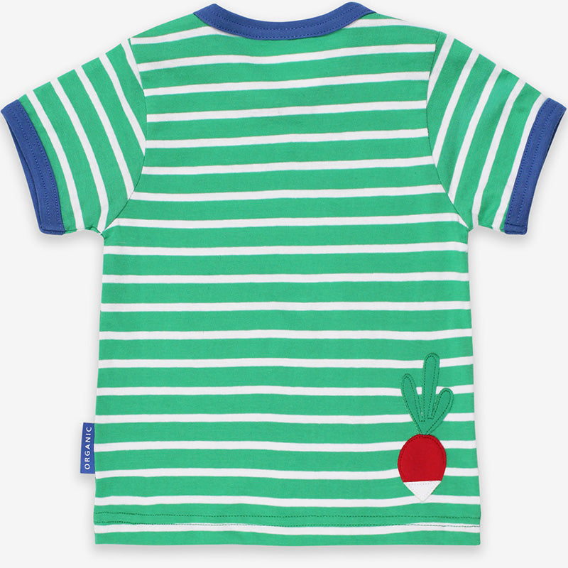 Toby Tiger Rainbow Snail Appliqué T-shirt