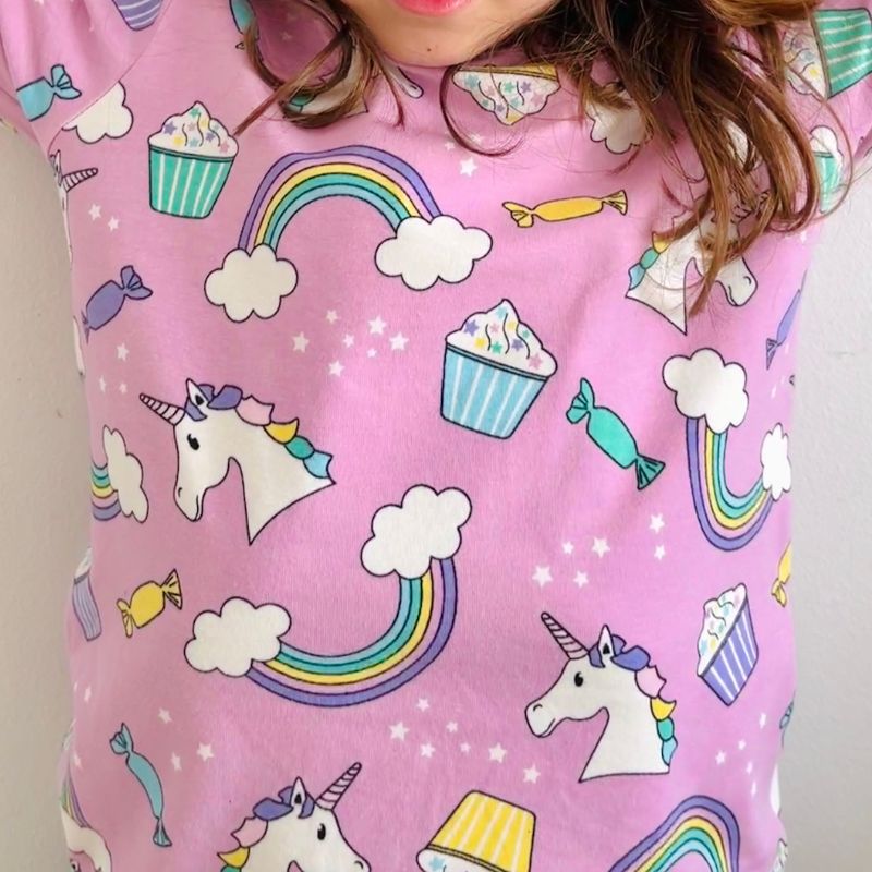 Villervalla Kids Unicorn T-Shirt - Bloom Pink