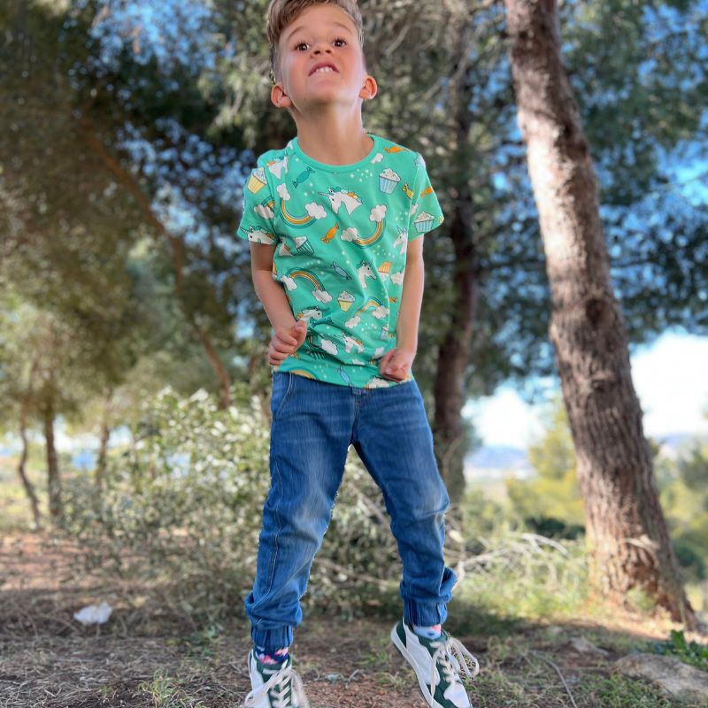 Villervalla Kids Unicorn T-Shirt - Pear Green