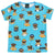 Villervalla Kids Pool Dogs T-Shirt - Aqua Blue