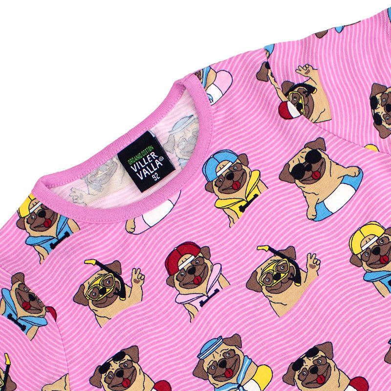 -30% off- Villervalla Kids Pool Dogs T-Shirt - Blossom Pink (2-5y)